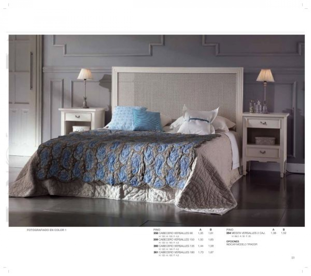 CAMA CABECERO REJILLA 